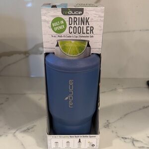 Drink Cooler Multi fit Cooler & Cup, Built in Bottle Opener